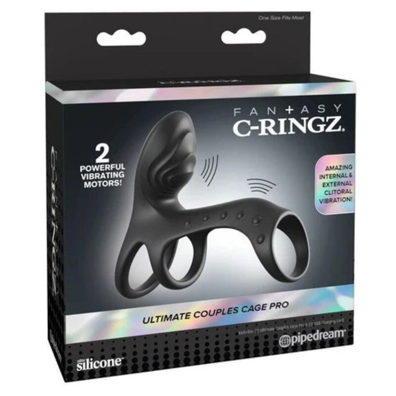 FANTASY C-RINGZ - ULTIMATE COUPLES CAGE PRO ANEL PENIANO VIBRATÓRIO 19,5 CM - Image 5
