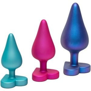 ROMP – KIT DE TREINAMENTO ANAL LUSTER P/M/G COM BASE EM FORMATO DE CORAÇÃO
