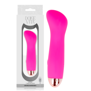 DOLCE VITA – VIBRADOR RECARREGÁVEL UM PINK 7 VELOCIDADE