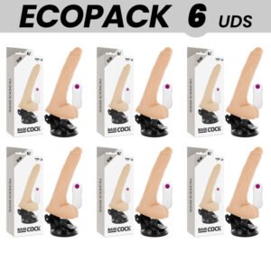 ECOPACK 6 UNIT – BASECOCK VIBRADOR DE CONTROLE REMOTO NATURAL REALISTA 19 CM -O- 4 CM
