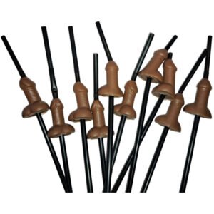 DIABLO PICANTE – BOLSA COM 10 CANUDOS NATURAIS PARA PÊNIS GRANDE