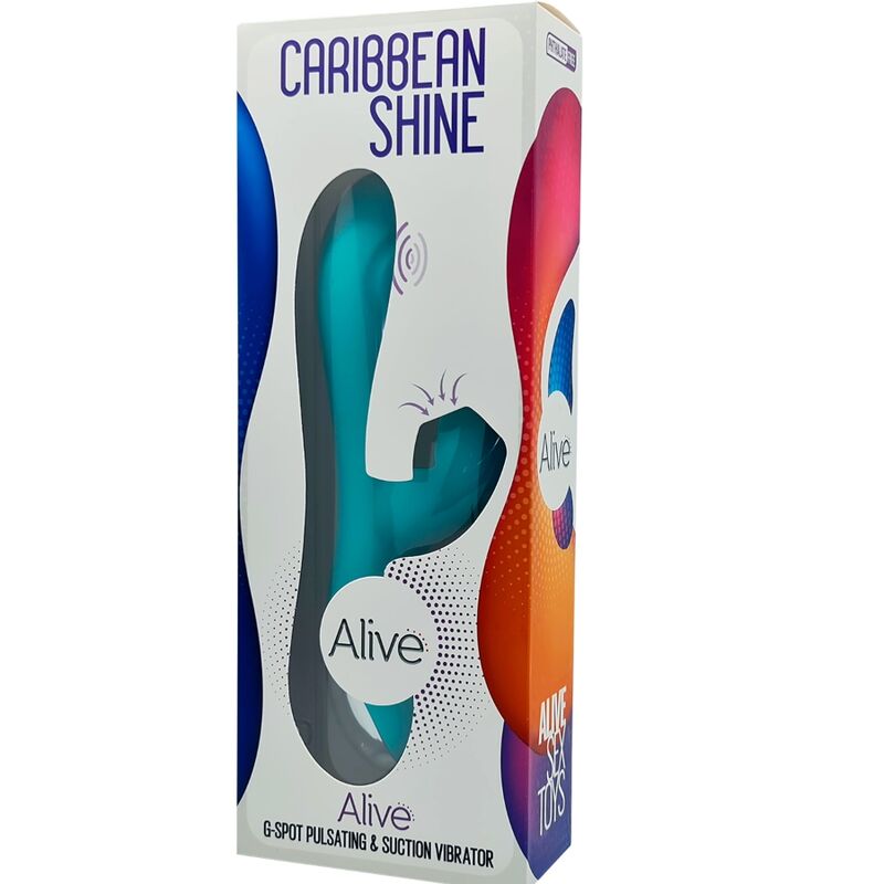 ALIVE - VIBRADOR CARIBBEAN SHINE E SUCÇÃO AZUL - Image 5
