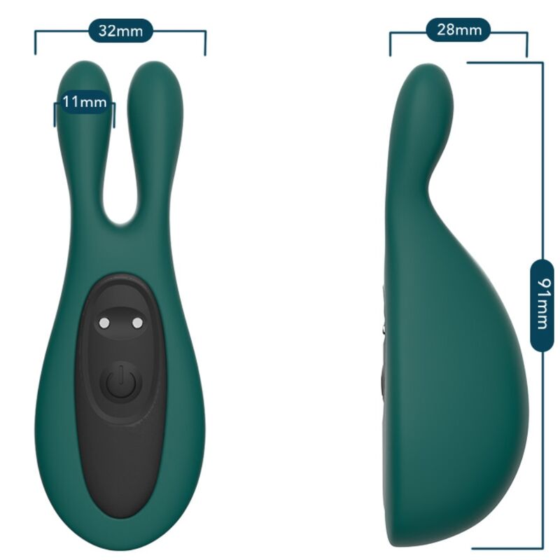 ARMONY - ESTIMULADOR E VIBRADOR COELHO VERDE - Image 4