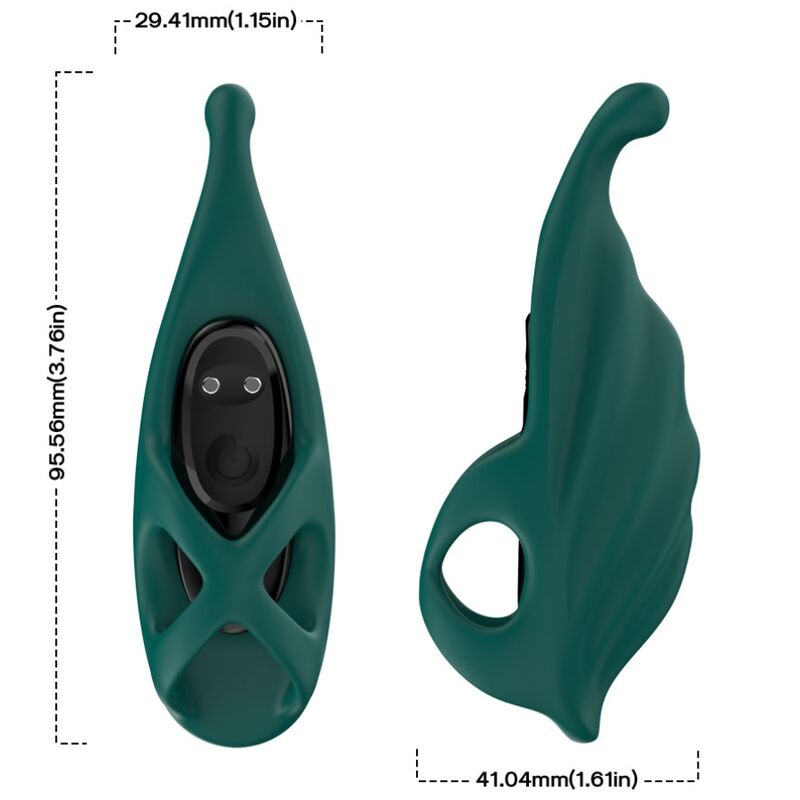 ARMONY - ESTIMULADOR DE DEDO E VIBRADOR VERDE - Image 4