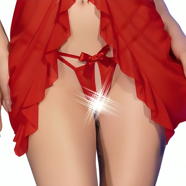 CHILIROSE - CR 4696 BABYDOLL E TANGA VERMELHA S/M - Image 7