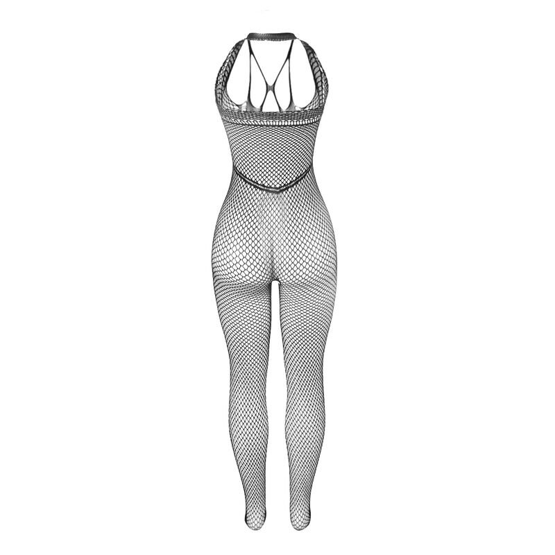 SUBBLIME - 951788 BODYSTOCKING LONGO DE REDE COM TIRAS NO PEITO E NAS COSTAS PRETO TAMANHO ÚNICO - Image 4