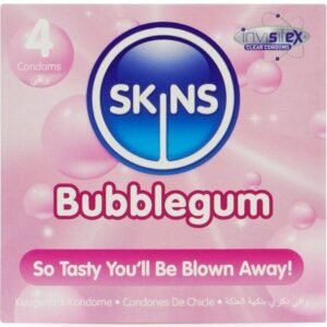 SKINS – PRESERVATIVOS BUBBLEGUM PREMIUM PACOTE 4
