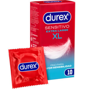 DUREX – PRESERVATIVOS SENSITIVE XL EXTRA LONGO 10 UNIDADES