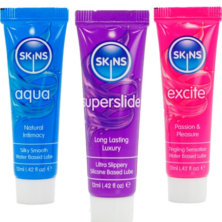 SKINS - KIT DE LUBRIFICANTES VITAL AQUA, SUPERSLIDE E EXCITE 3 x 12 ML - Image 2