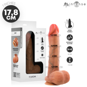 MR INTENSE – PÊNIS DE SILICONE ULTRARREALISTA DE GARY COM TESTÍCULOS, 17,8 CM – Ø – 4,2 CM