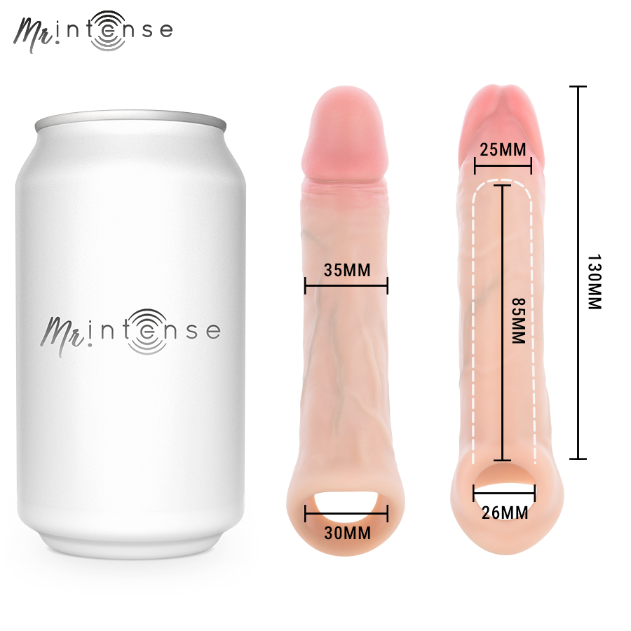 MR INTENSE - CAPA DE SILICONE PARA PÊNIS SIMON S 13 CM -Ø- 4 CM - Image 4