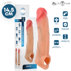 MR INTENSE – SIMON M CAPA DE SILICONE PARA PÊNIS 14,5 CM -Ø- 4 CM