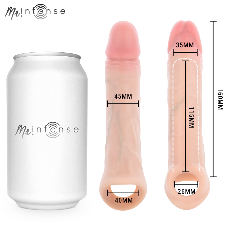 MR INTENSE - CAPA DE SILICONE PARA PÊNIS SIMON L 16 CM -Ø- 4,5 CM - Image 5