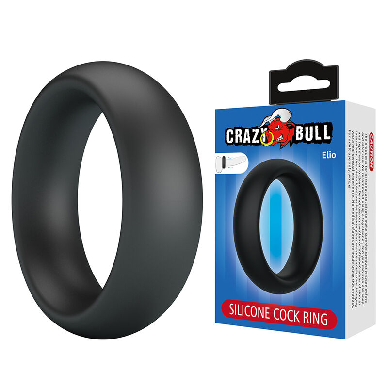 CRAZY BULL - ELIO ANEL PENIANO DE SILICONE PRETO