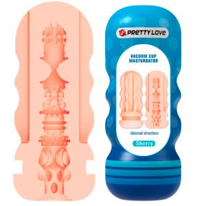 PRETTY LOVE – SHERRY, MASTURBADOR VAGINAL COM VENTOSA E TEXTURAS INTERNAS