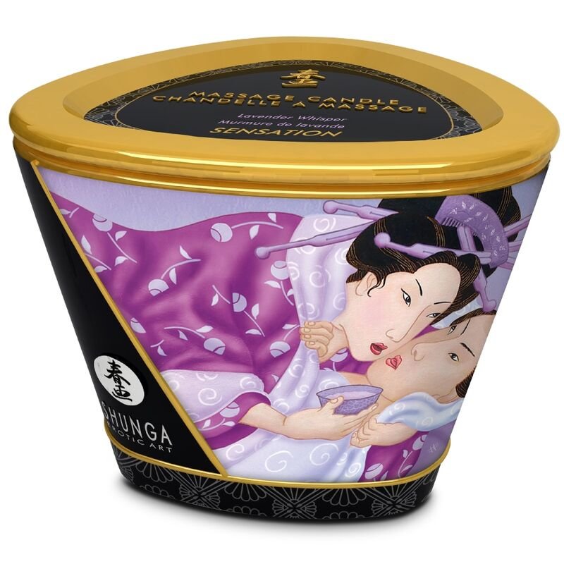 SHUNGA - VELA DE MASSAGEM LAVANDA 170 ML - Image 3