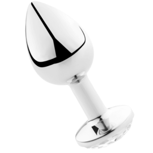 SECRETPLAY – PLUG ANAL ALUMÍNIO TRANSPARENTE 8 CM