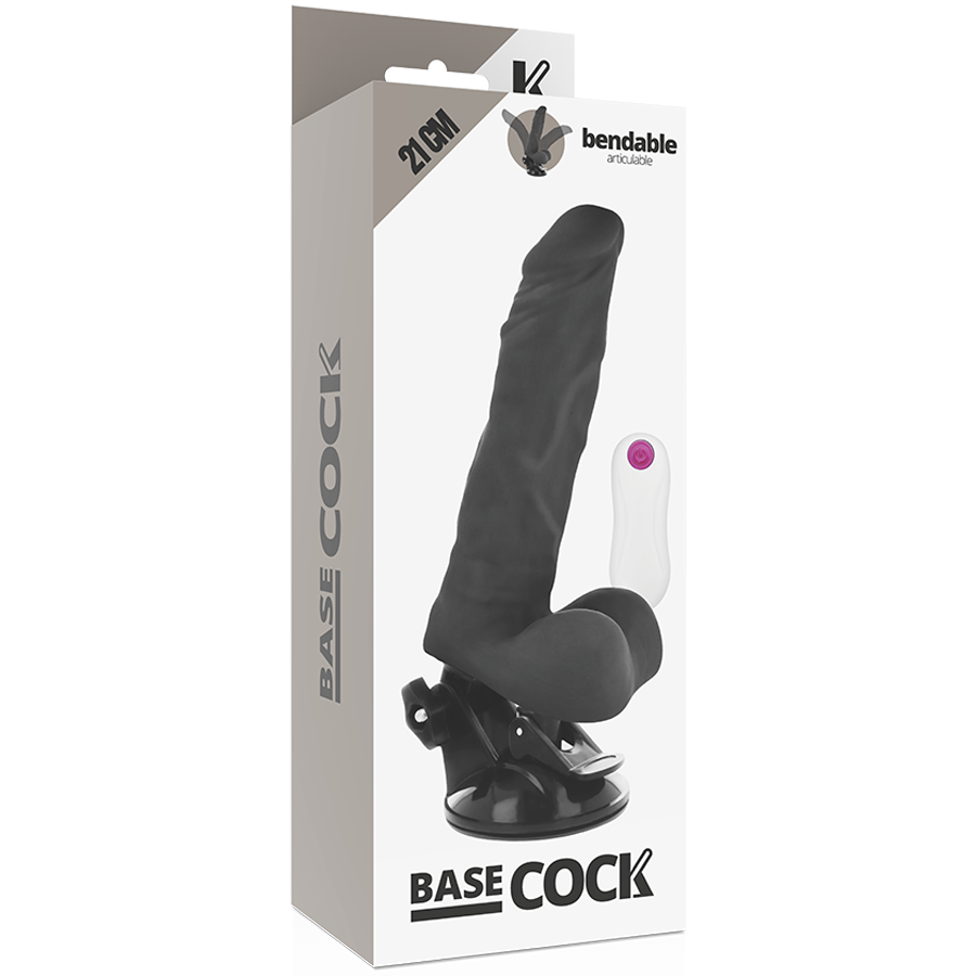 BASECOCK - VIBRADOR ARTICULVEL CONTROLE REMOTO PRETO 21 CM -O- 5 CM - Image 5