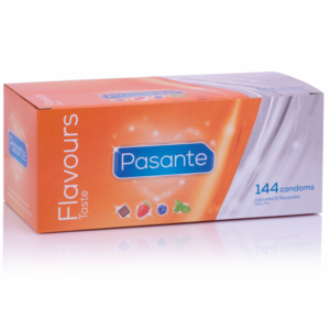 PASANTE – DE SABORES DE PRESERVATIVOS 144 UNIDADES