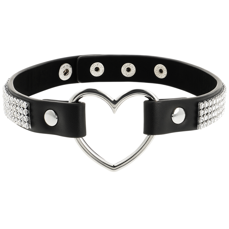 COQUETTE CHIC DESIRE - GARGANTILHA DE COURO VEGANO COM CORAO - Image 3