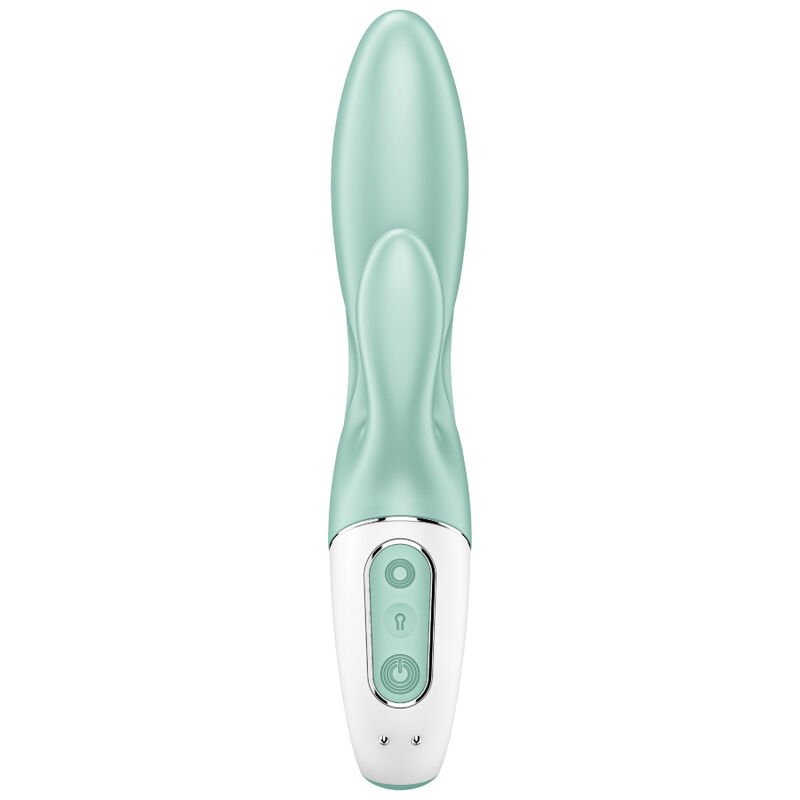 SATISFYER - AIR PUMP BUNNY 5+ APLICATIVO VIBRADOR DE COELHO INFLVEL VERDE - Image 2