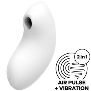 SATISFYER – ESTIMULADOR E VIBRADOR DE PULSO DE AR VULVA LOVER 2 BRANCO