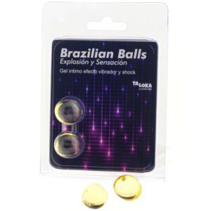 TALOKA – 2 BOLAS BRASILEIRAS GEL EMOCIONANTE VIBRANTE E EFEITO DE CHOQUE