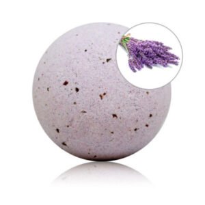 TALOKA – BOMBA DE BANHO PERFUMADA DE LAVANDA COM PÉTALAS DE ROSA