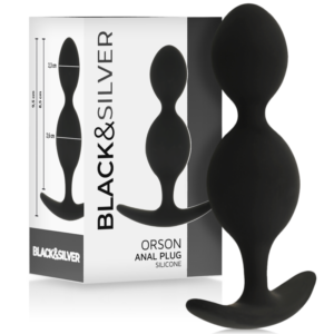 BLACK&SILVER – ORSON PLUG SILICONE 2 ONDAS ANAIS 9 CM