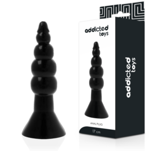 ADDICTED TOYS – PLUG ANAL 17 CM PRETO