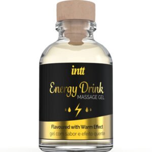 INTT MASSAGE & ORAL SEX – GEL DE MASSAGEM COM ENERGIA AROMATIZADA BEBIDA E EFEITO AQUECENTE
