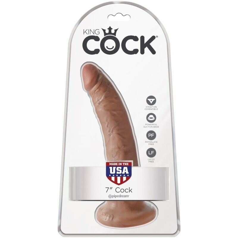 KING COCK - PÊNIS REALÍSTICO 17.5 CM CARAMELO - Image 3