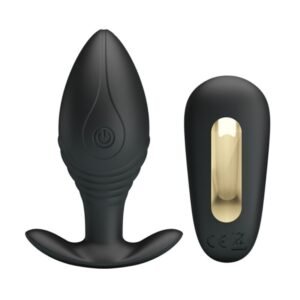 PRETTY LOVE – VIBRADOR RECARREGVEL REGINA ANAL PLUG PRETO