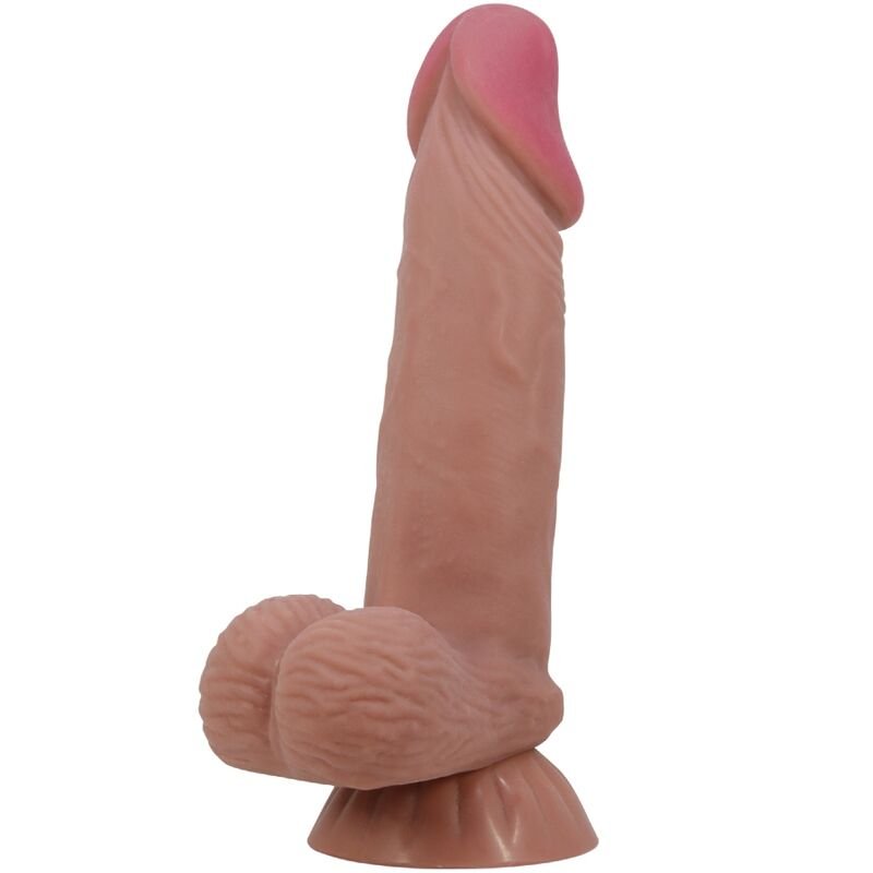 PRETTY LOVE - SÉRIE SLIDING SKIN DILDO REALÍSTICO COM VENTOSA DESLIZANTE PELE MARROM 19,4 CM - Image 2