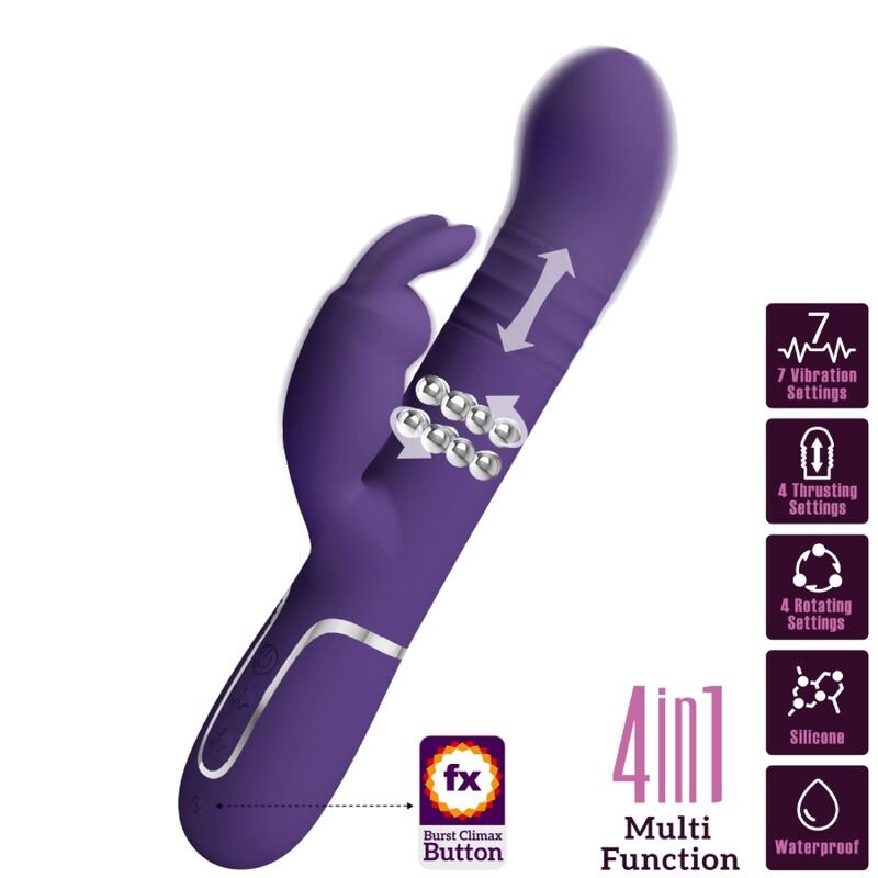 PRETTY LOVE - COALE VIBRADOR COELHO 4 EM 1 ROXO - Image 2