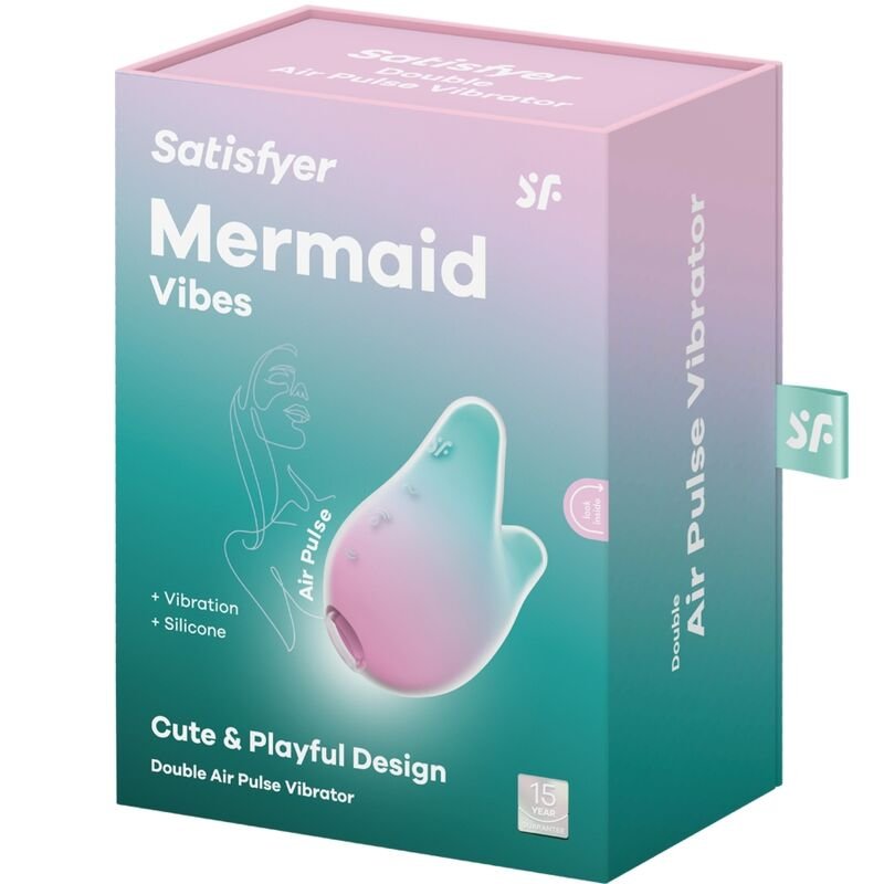 SATISFYER - MERMAID VIBES ESTIMULADOR E VIBRADOR MENTA E ROSA - Image 5