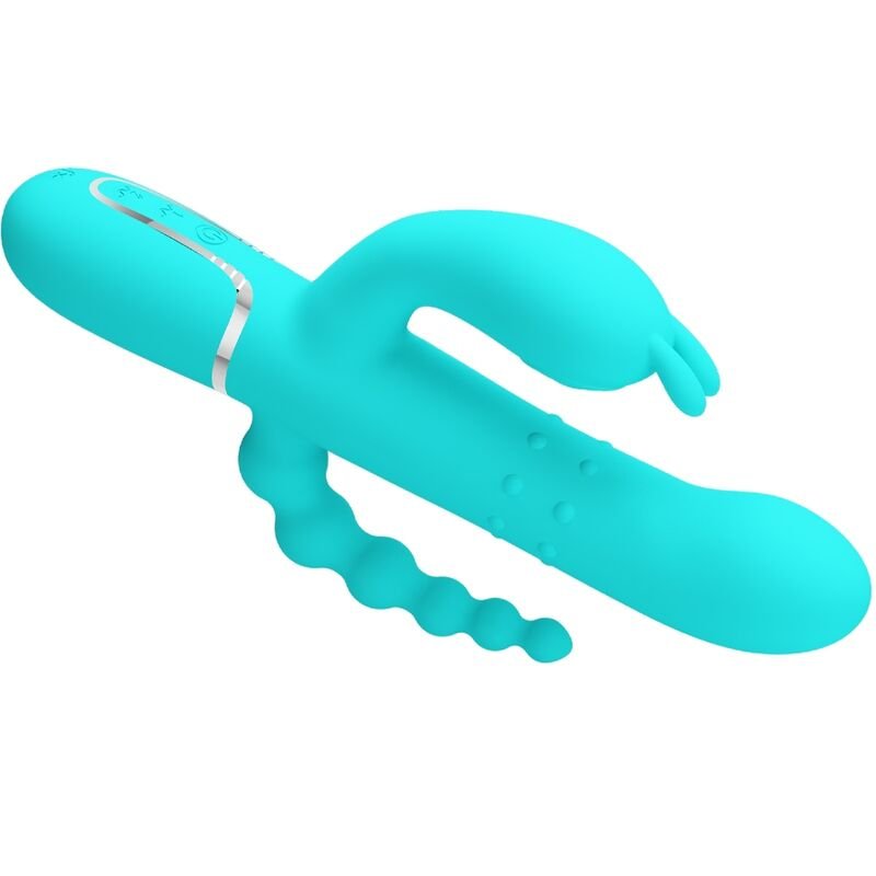 PRETTY LOVE - CAMMY 4 EM 1 MULTIFUNCIONAL TRIPPLE RABBIT VIBRADOR AZUL - Image 3