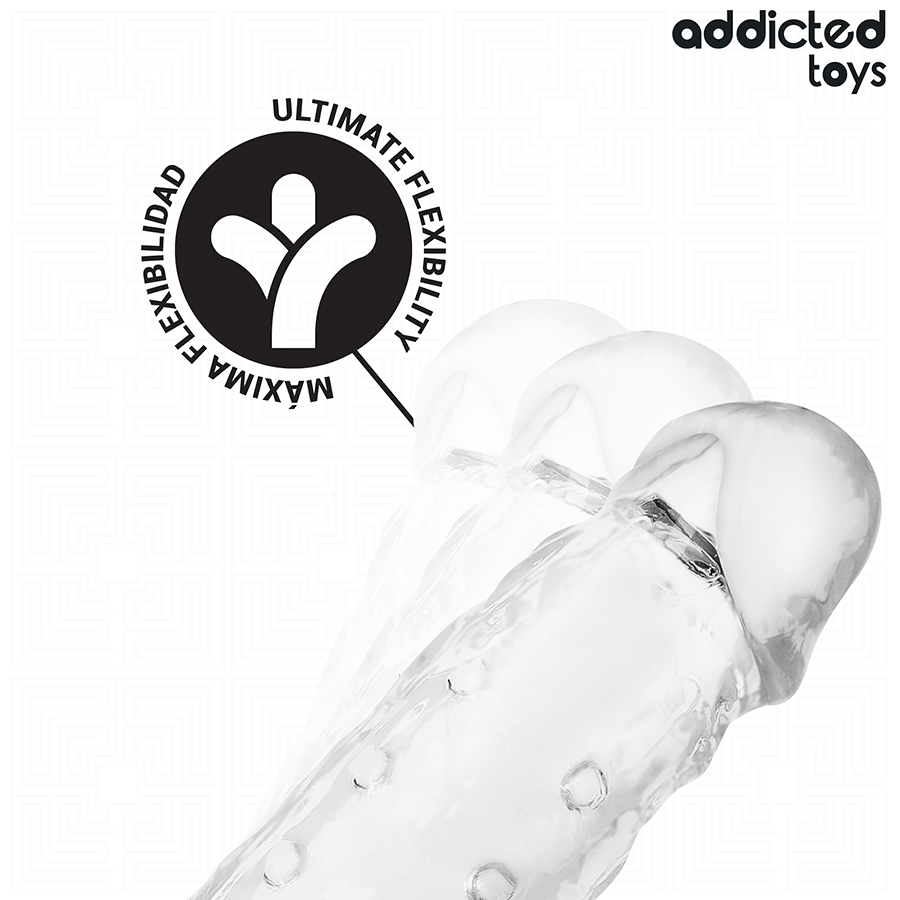 ADDICTED TOYS - EXTENSÃO DE PÊNIS TRANSPARENTE TAMANHO S 23 CM - Image 5