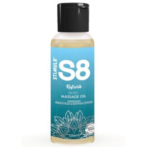 STIMUL8 – S8 REFRESH ÓLEO DE MASSAGEM DE ALGODÃO 125 ML
