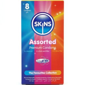 SKINS – PACOTE COM 8 PRESERVATIVOS PREMIUM VARIADOS
