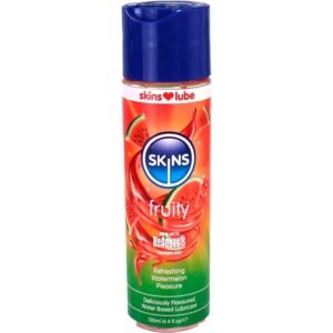 SKINS – LUBRIFICANTE À BASE DE ÁGUA COM SABOR DE MELANCIA 130 ML