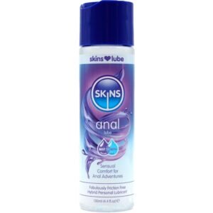 SKINS – LUBRIFICANTE ANAL HÍBRIDO À BASE DE ÁGUA E SILICONE 130 ML