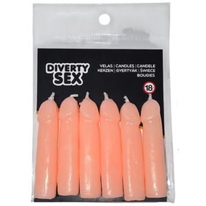 DIABLO PICANTE – 6 VELAS EM FORMA DE PÊNIS DE CARNE