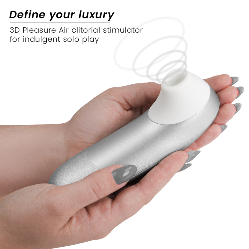WOMANIZER - PRO VIBRANT CLITORIAL STIMULATOR CINZA PRATEADO - Image 3