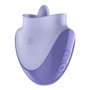 SATISFYER – TONGUE DANCER ESTIMULADOR CLITORIANO COM VIBRAÇÃO E PULSAÇÕES LILÁS