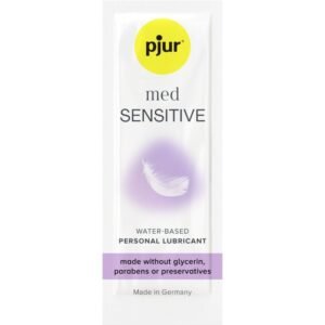PJUR – MED SENSITIVE GLIDE LUBRIFICANTE BASE DE GUA 2 ML