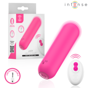 INTENSE – JUDY VIBRADOR BULLET RECARREGÁVEL COM CONTROLE REMOTO ROSA