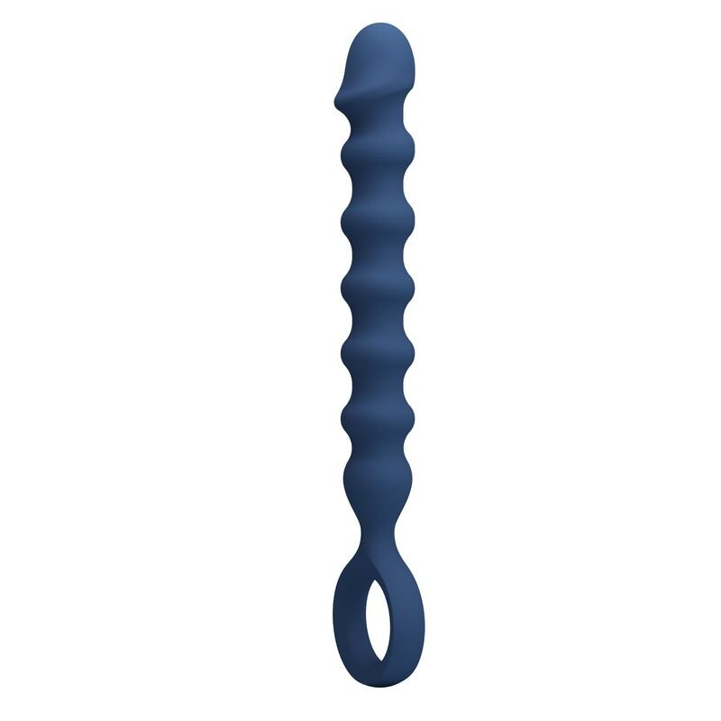 MR PLAY - BOLINHAS ANAL DE SILICONE AZUIS E PLUG ANAL - Ø - 3,4 CM - 28,5 CM - Image 2