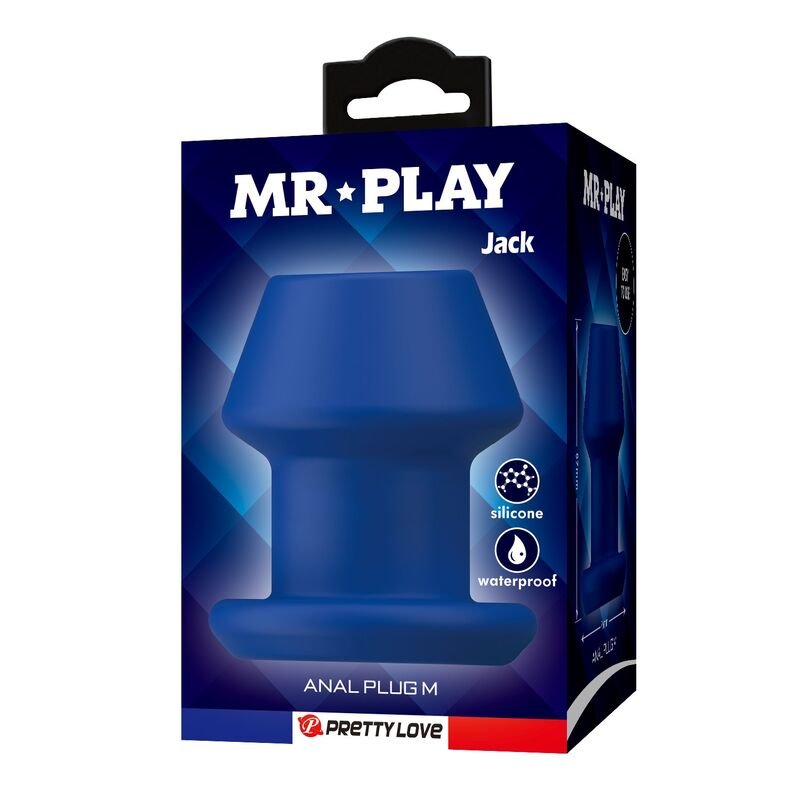 MR PLAY - JACK BLUE PLUG ANAL OCO DE SILICONE TAMANHO M - Image 2