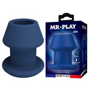MR PLAY – JACK BLUE PLUG ANAL OCO DE SILICONE TAMANHO M